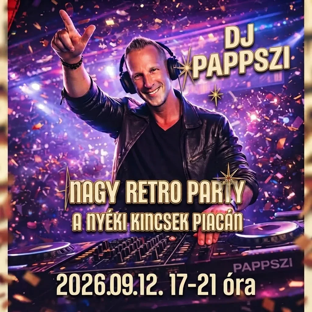 Nagy retro party a Nyéki Kincsek Piacán