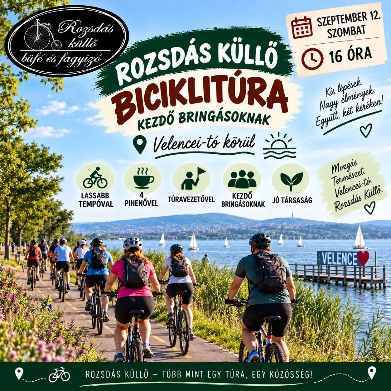 Rozsdás küllő biciklitúra