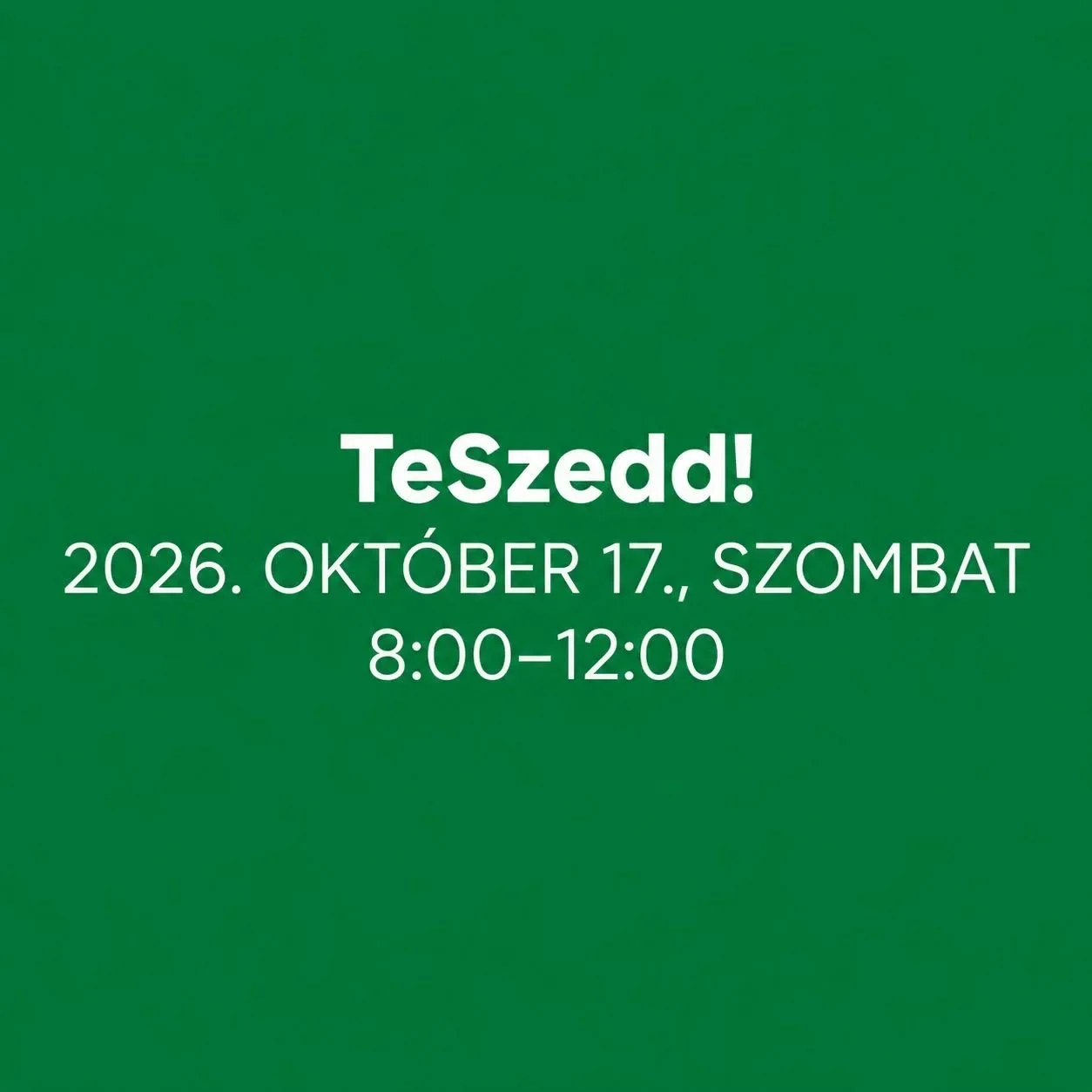 TeSzedd! – Tegyük együtt tisztábbá Nadapot!