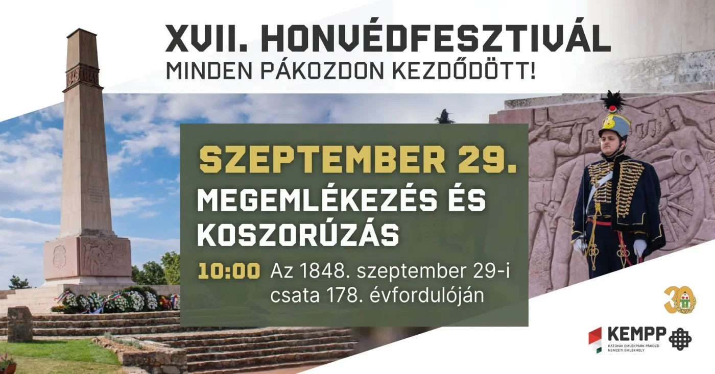 XVII. Honvédfesztivál – Megemlékezés és koszorúzás