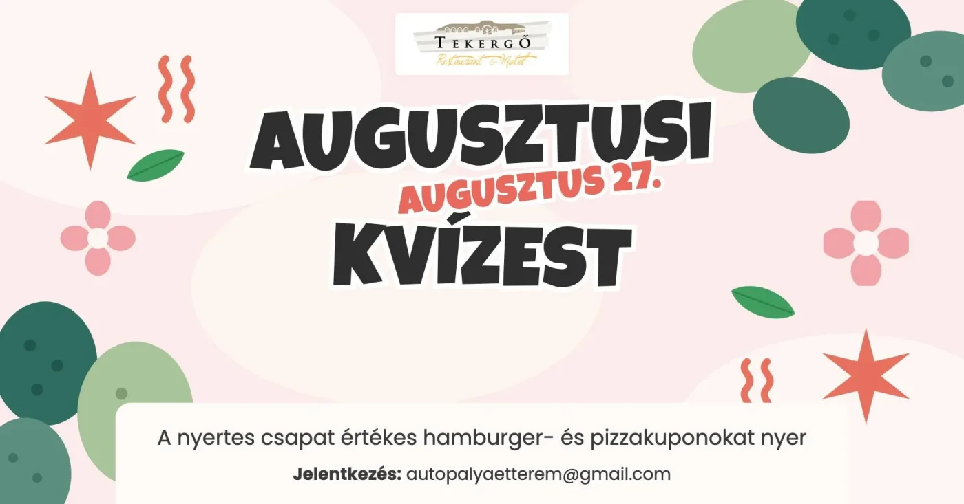 Augusztusi Kvízest a Tekergőben