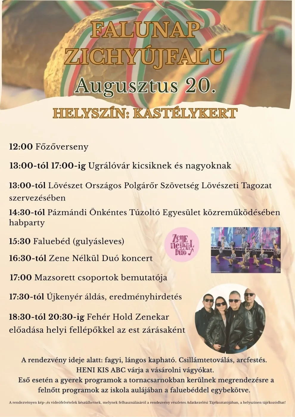 FALUNAP ZICHYÚJFALU Augusztus 20.