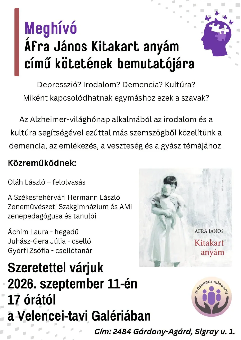 Irodalmi találkozás Áfra Jánossal